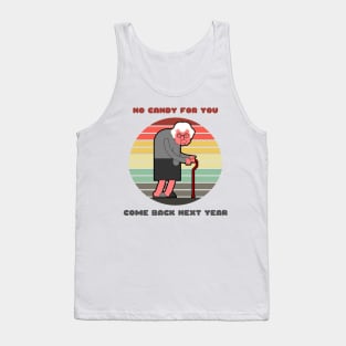 Sunset Old Lady / No Candy for You Tank Top